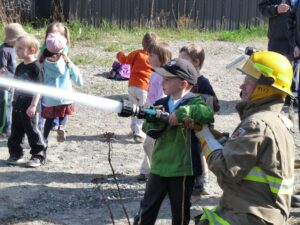 Young Firefighters in Training