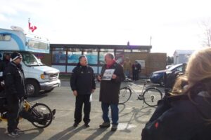 Councillor Ted Linley & Relay MC