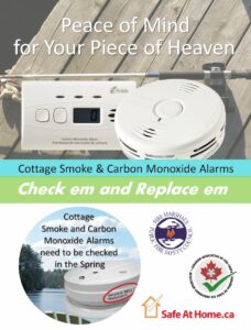 Cottage Smoke & Carbon Monoxide Alarms:  Check'Em & Replace 'Em
