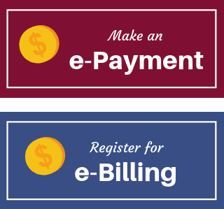 e-payment and e-billing button