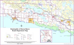 Municipality of Huron Shores Roads Department Map