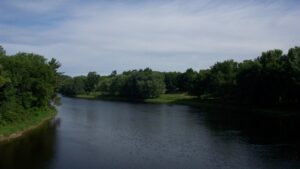 View of Mississagi River from Recreation Bridge