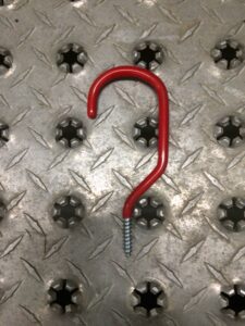 box of wall hooks for tools