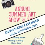 Timber Village Art Show Extended until October 9, 2021